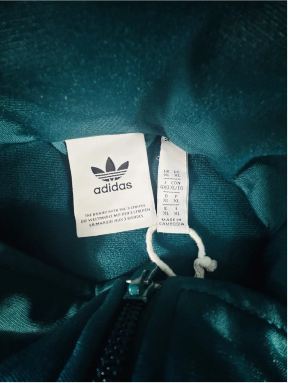 Adidas Originals Firebird Track Jacket Men’s XL Teal Green White 3-Stripes
